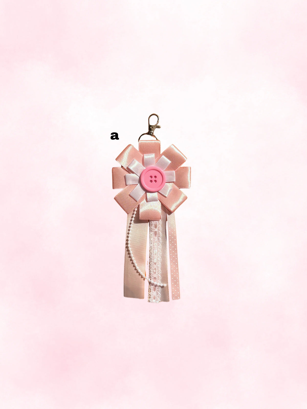 rosette bag charms