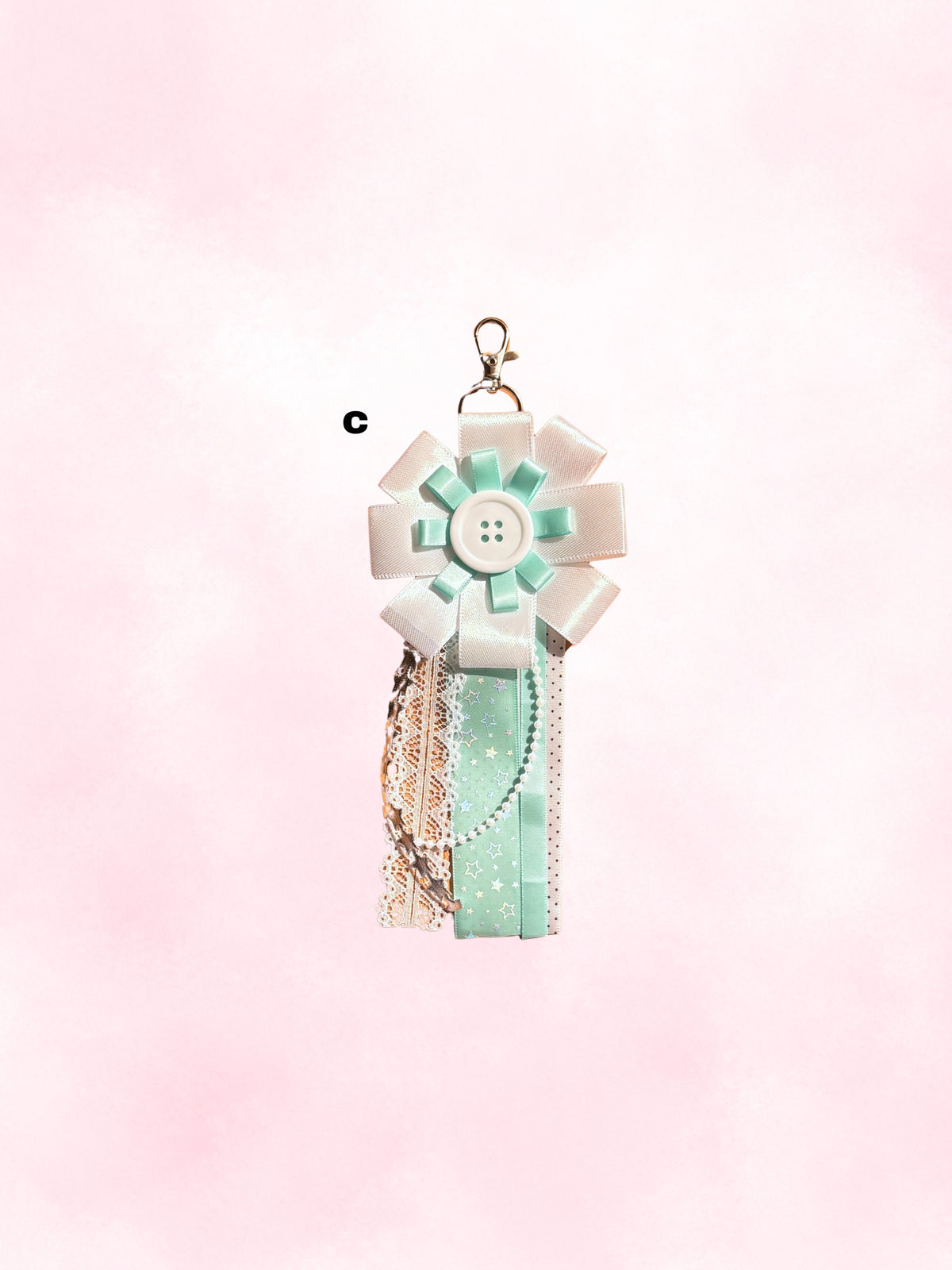 rosette bag charms