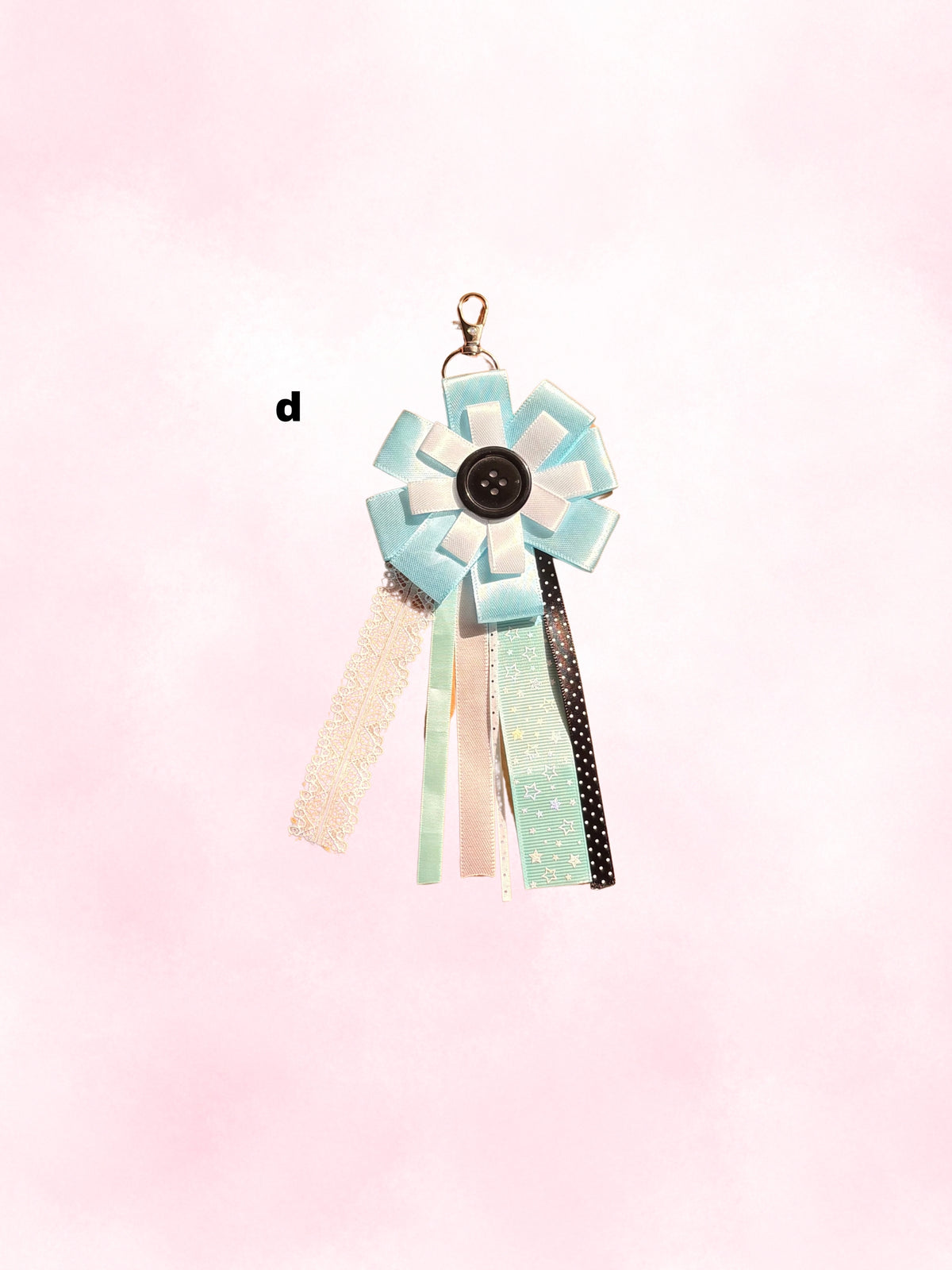 rosette bag charms