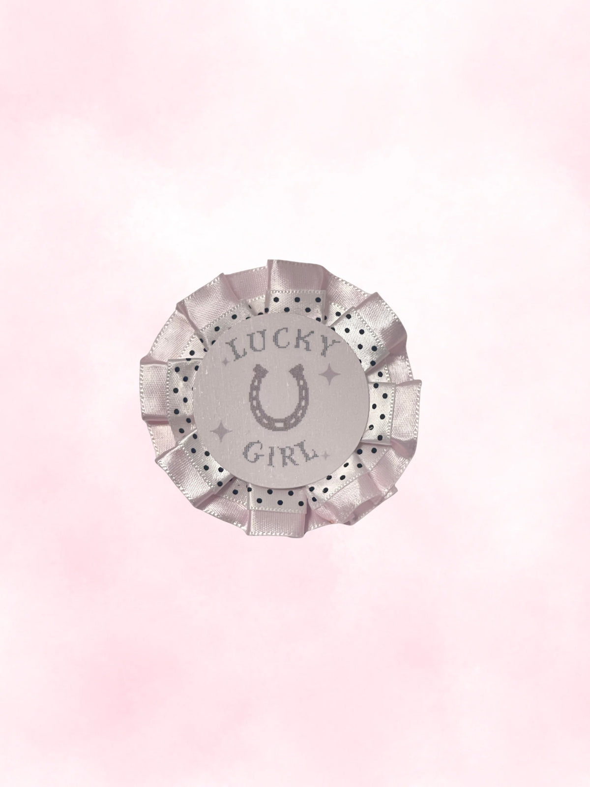 rosette pin (horse shoe)